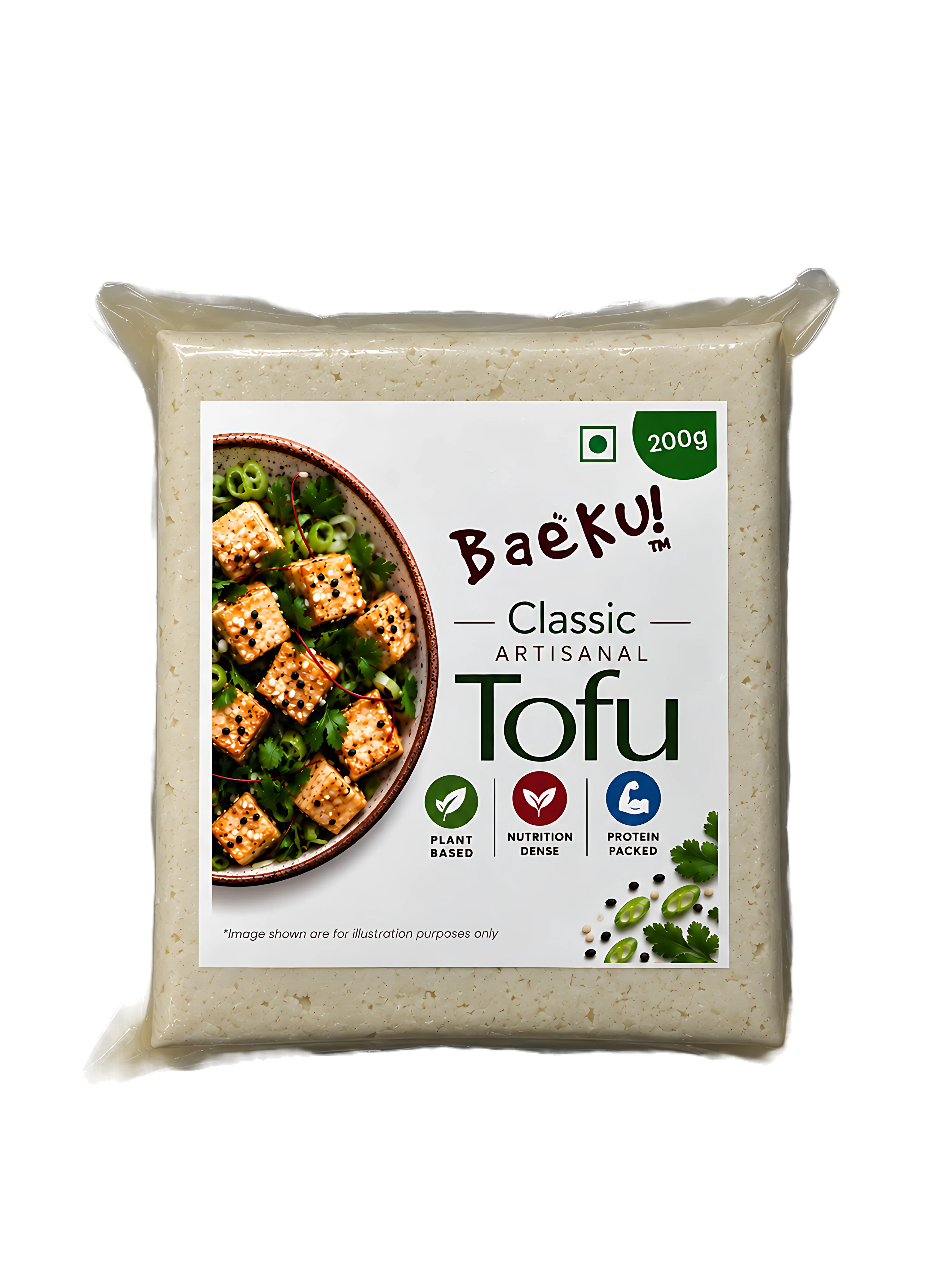 Baeku Classic Tofu - front pack