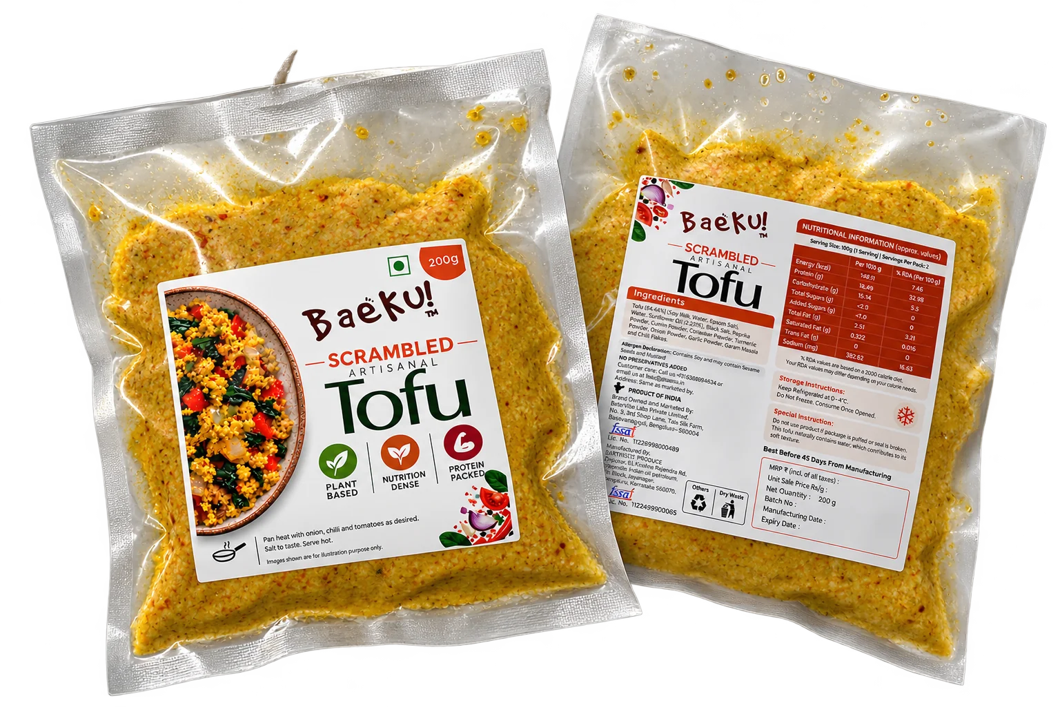 Baeku Scrambled Tofu - product
