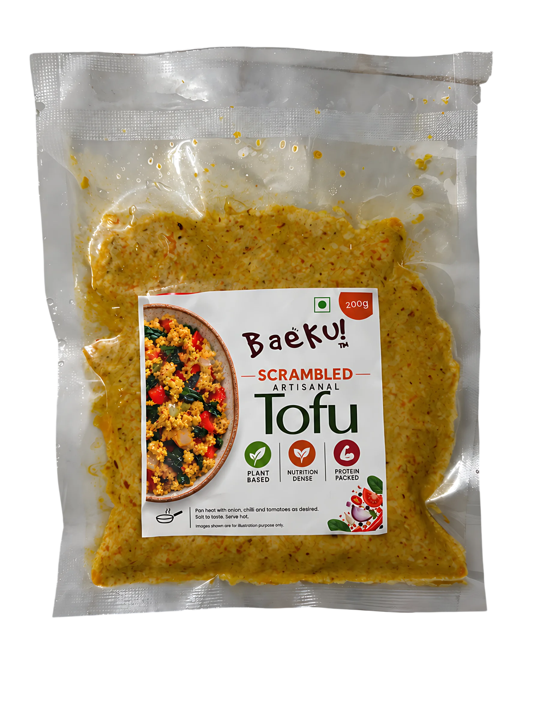 Baeku Scrambled Tofu - front pack